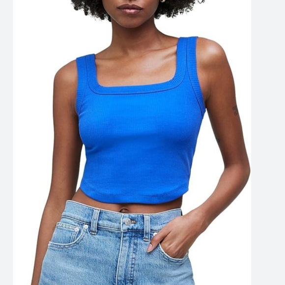Madewell Tops - Madewell Women's Cool Sculpt Ribbed Luma Tank